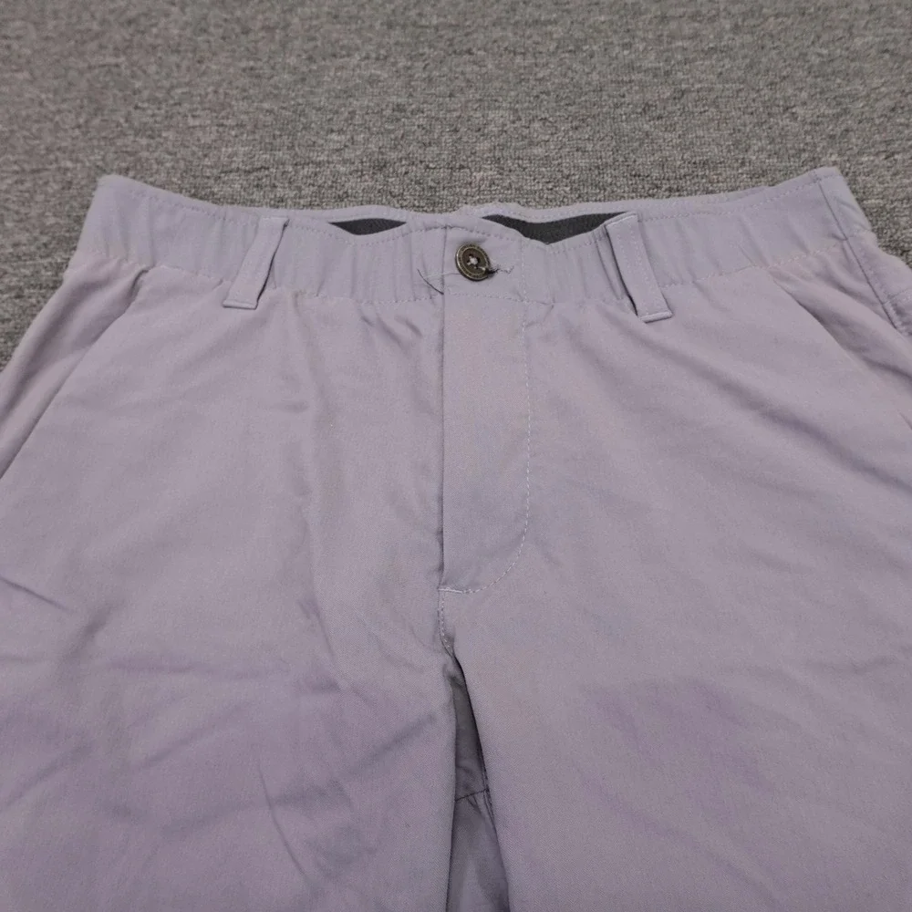Under Armour Shorts Mens 30 Purple HeatGear Golf Stretch Quick Dry 11 Inseam